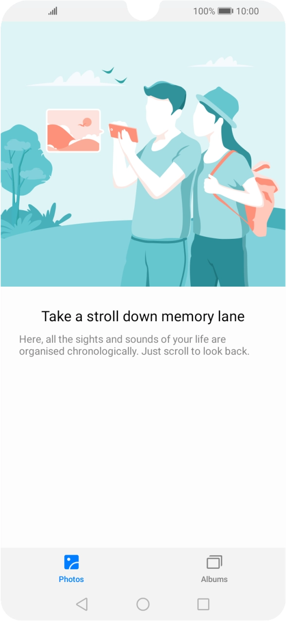 Press Albums and go to the required folder. Press Albums and go to the required folder.