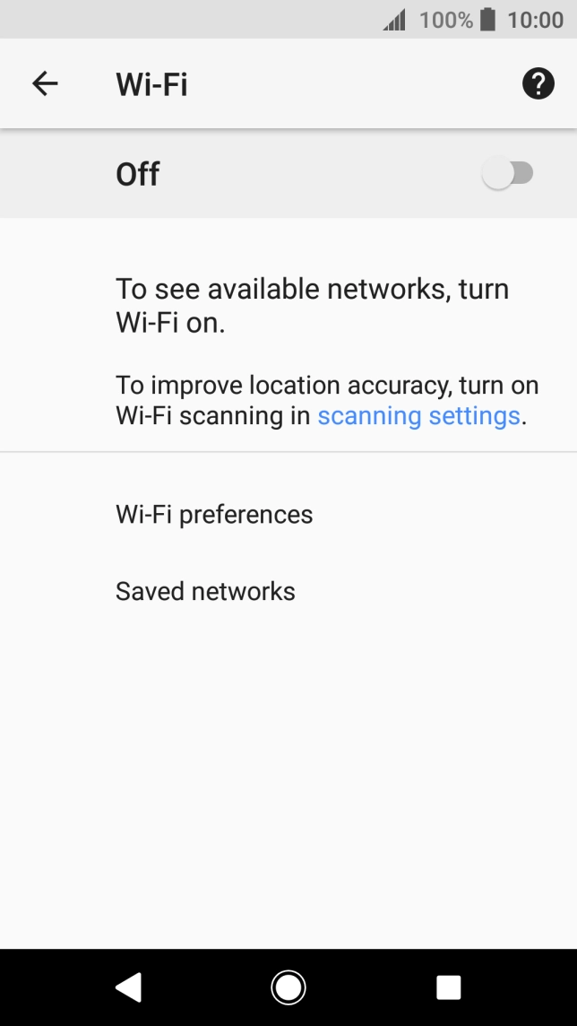 Press Wi-Fi preferences. Press Wi-Fi preferences.