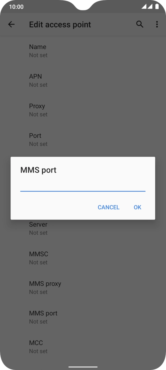 Key in 8080 and press OK. Key in 8080 and press OK.
