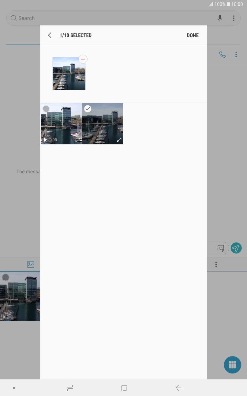 Press DONE. Press DONE.