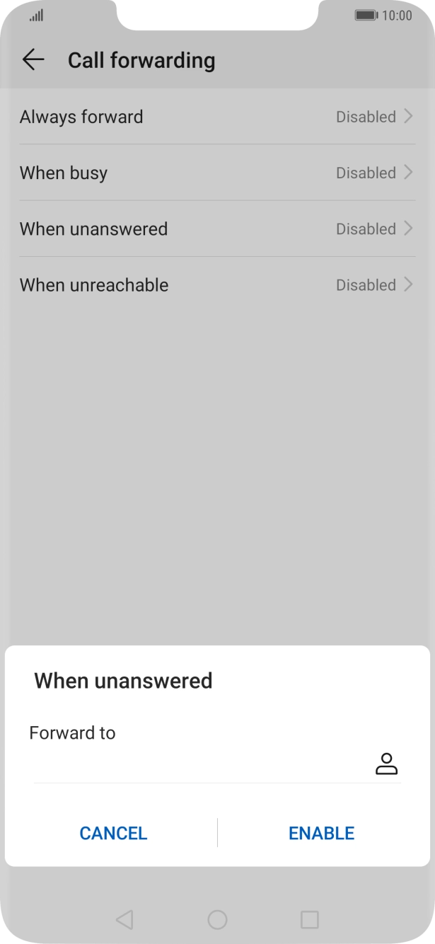 Key in 901 and press ENABLE.