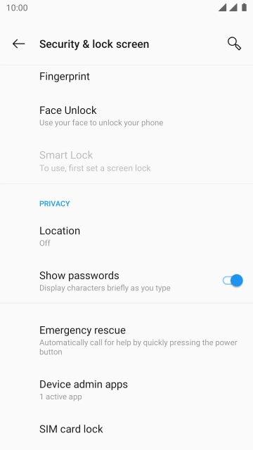 Press SIM card lock.