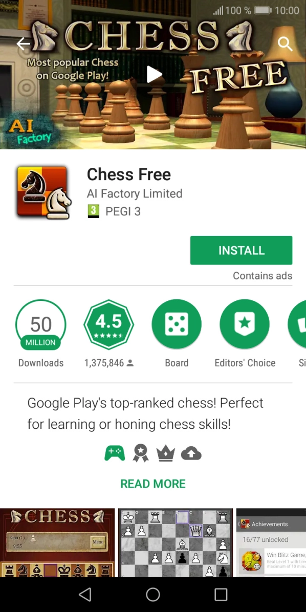 Press INSTALL and follow the instructions on the screen to install the app.