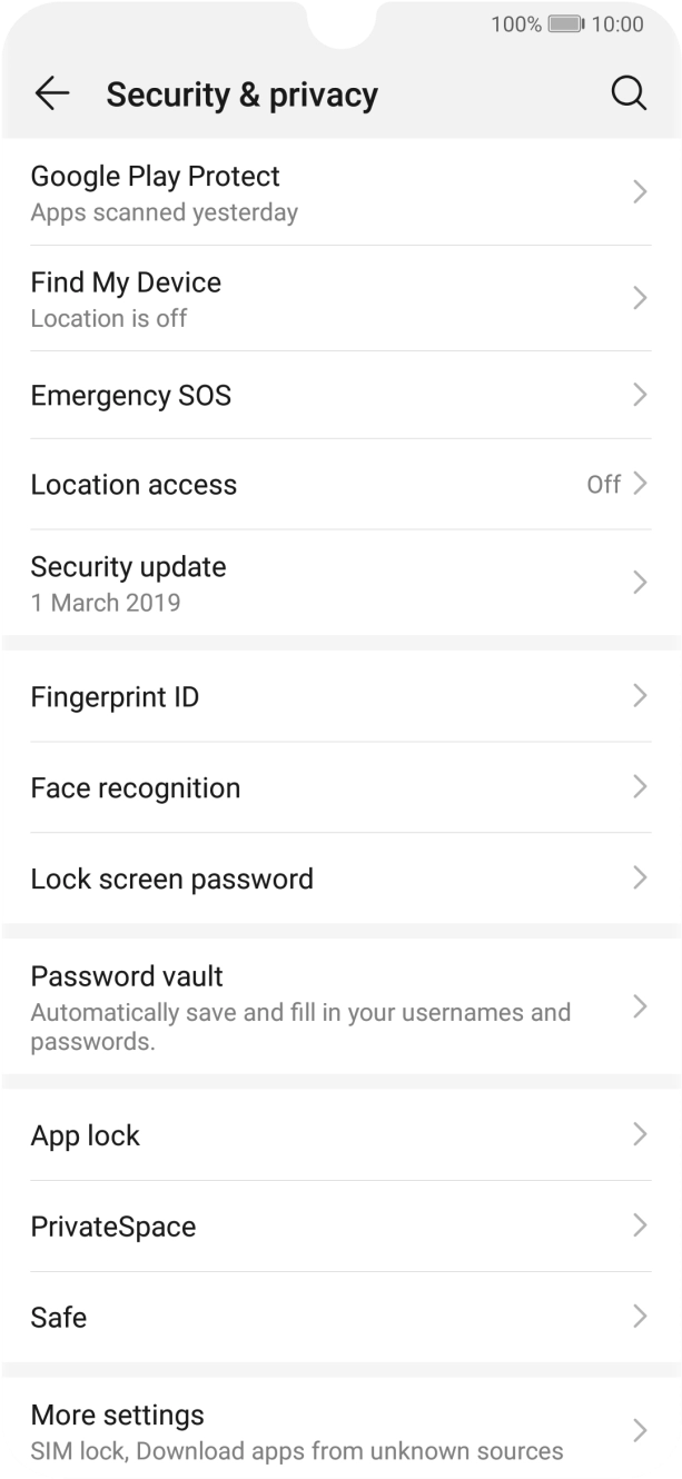 Press More settings.