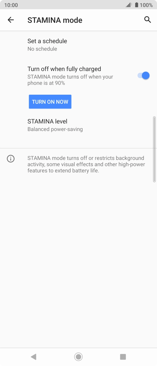 Press TURN ON NOW to turn on the function.