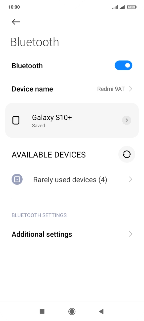 Press the Home key to return to the home screen.