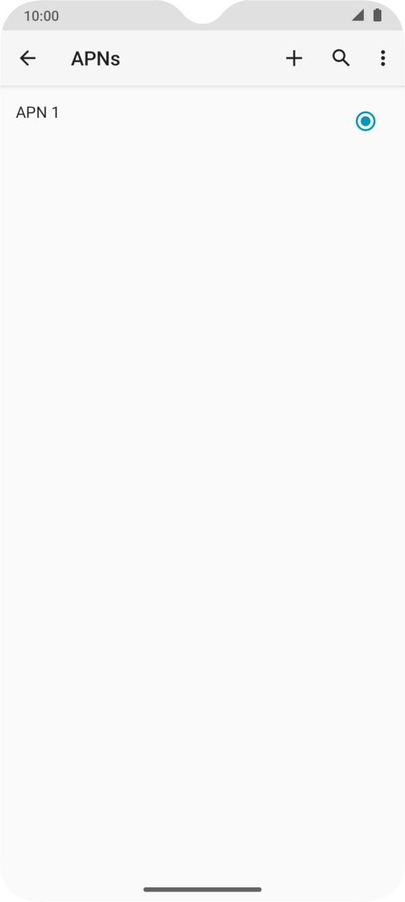 Press the new data connection icon. Press the new data connection icon.