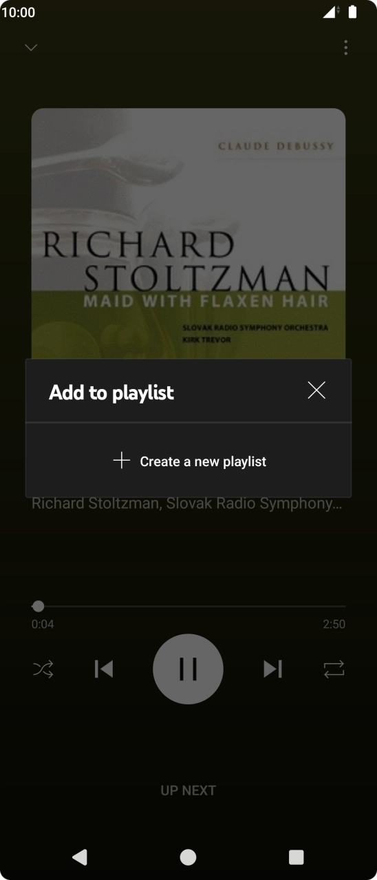 Press Create a new playlist.