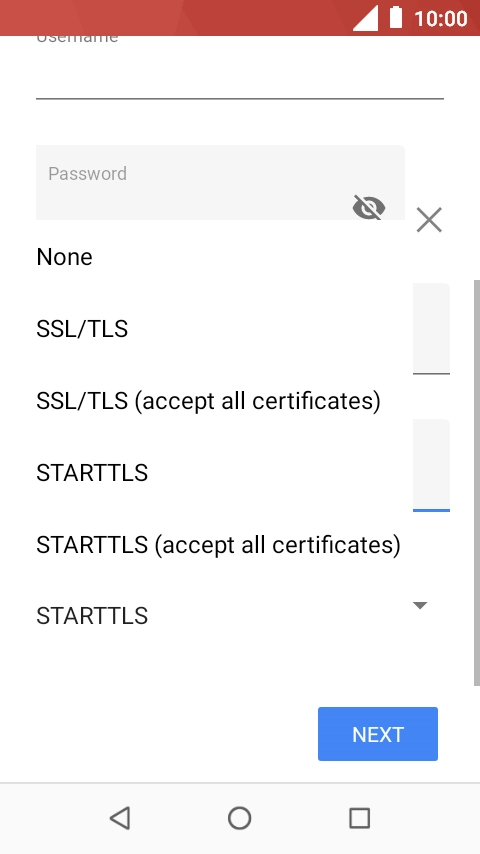 Press None to turn off the function.