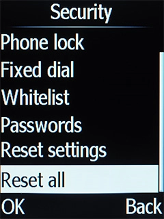 Select Reset all.