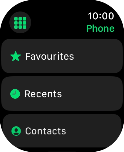 Press the keypad icon.