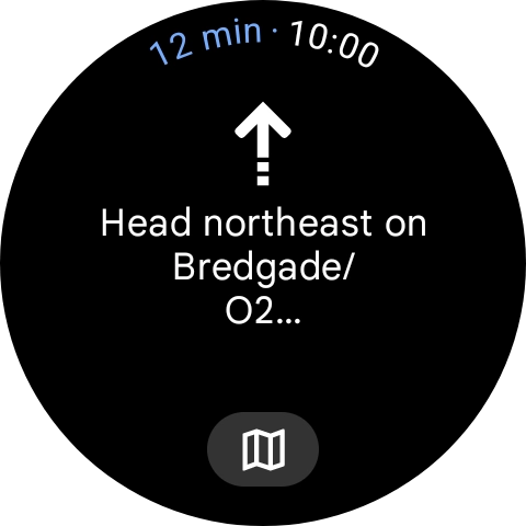 Follow the instructions on the screen to navigate to the selected destination.