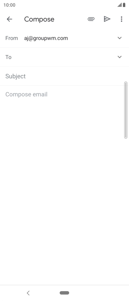 Press To and key in the first letters of the recipient's name.