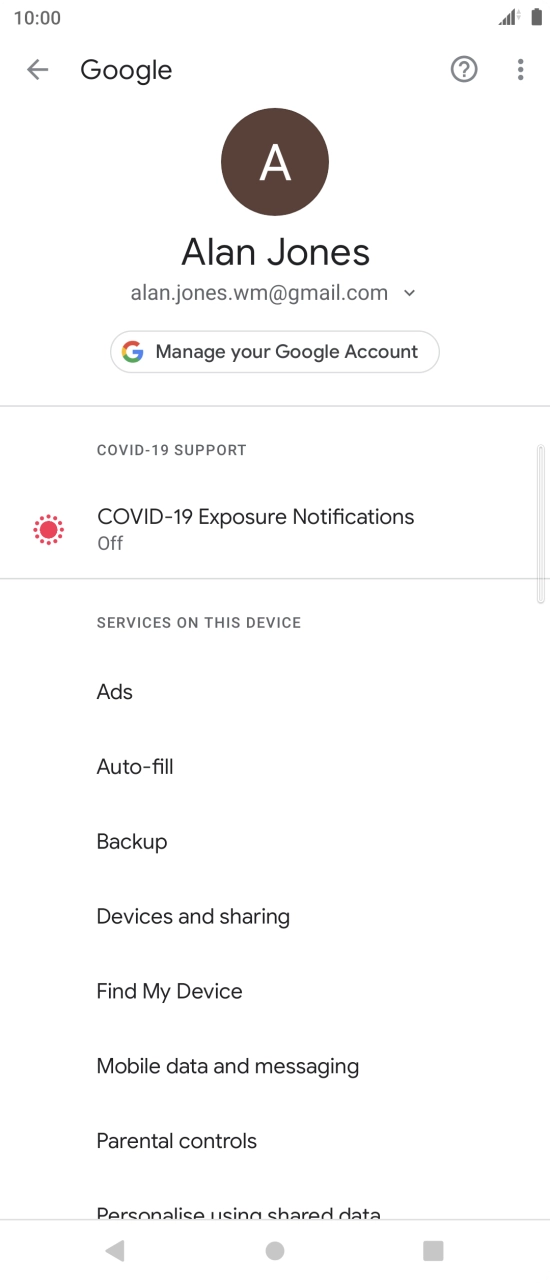 Press Find My Device.