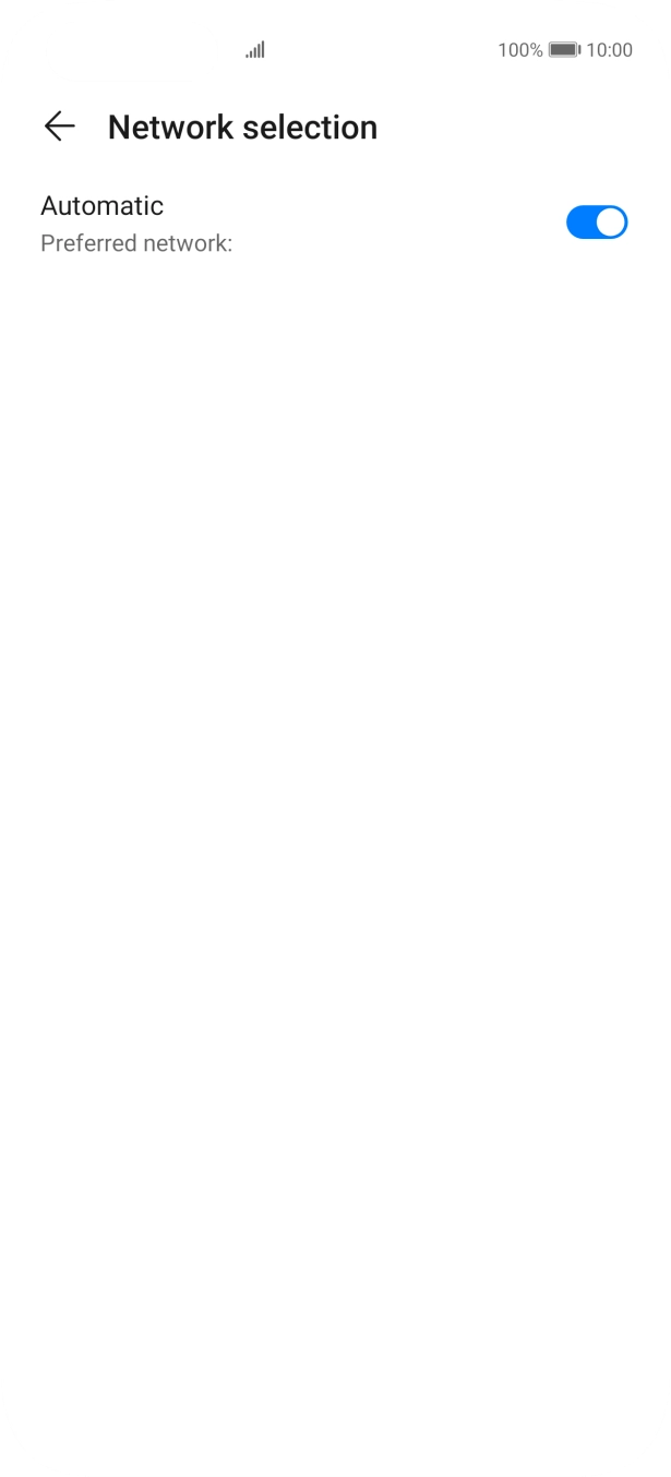 Press the indicator next to 'Automatic' to turn off the function.