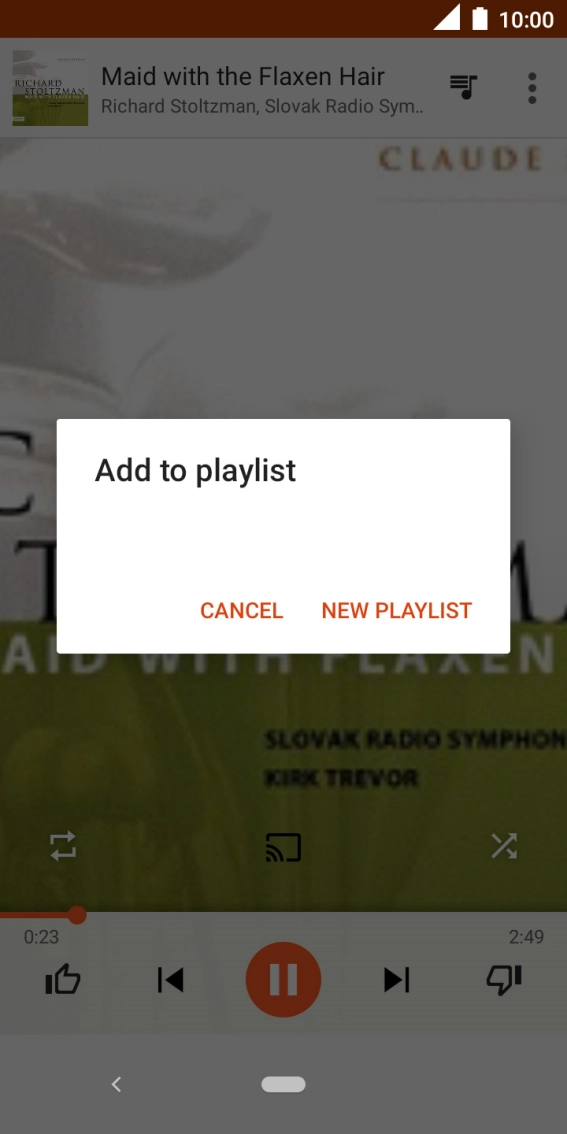 Press NEW PLAYLIST. Press NEW PLAYLIST.