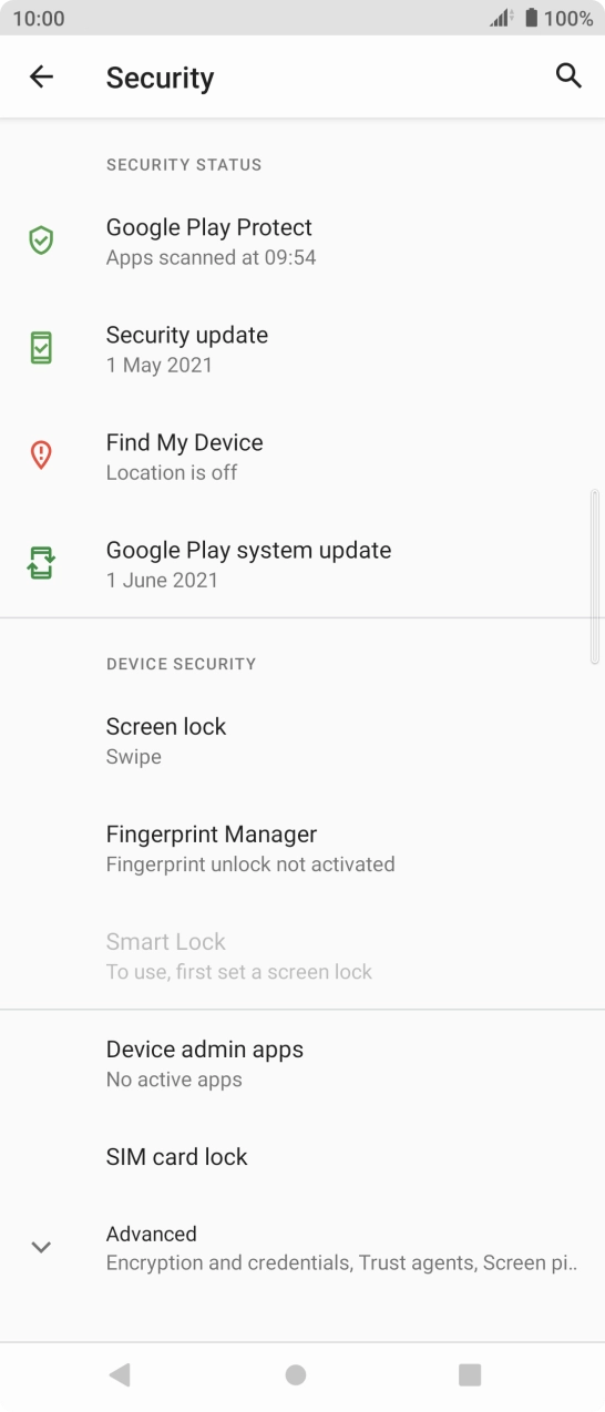 Press Fingerprint Manager.