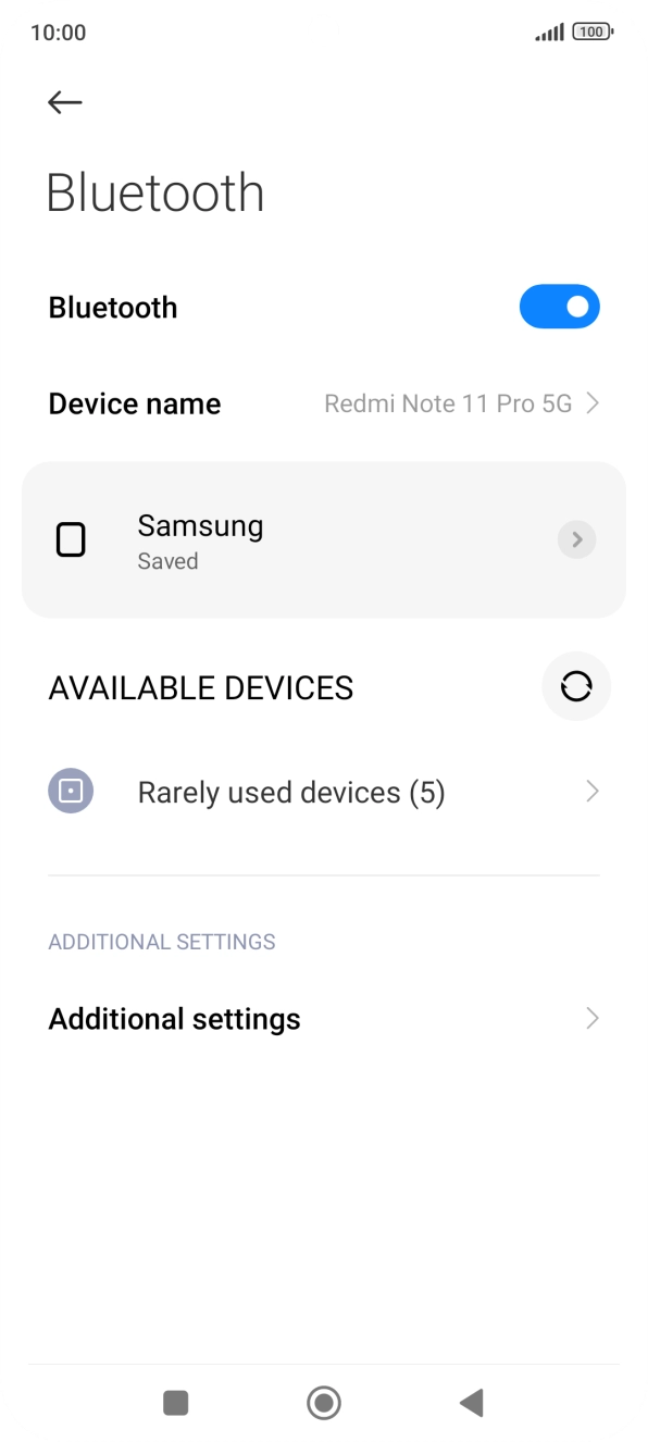 Press the Home key to return to the home screen.