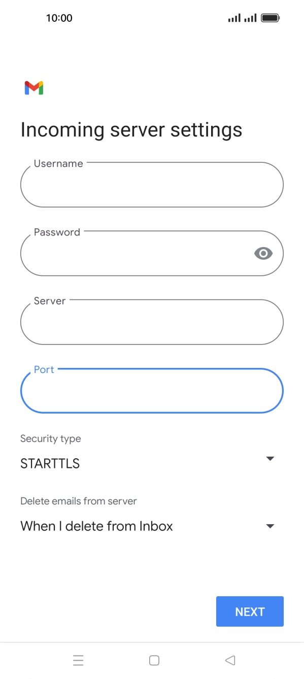 Press the drop down list below 'Security type'.