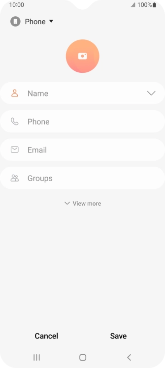 Press the address book drop down list.