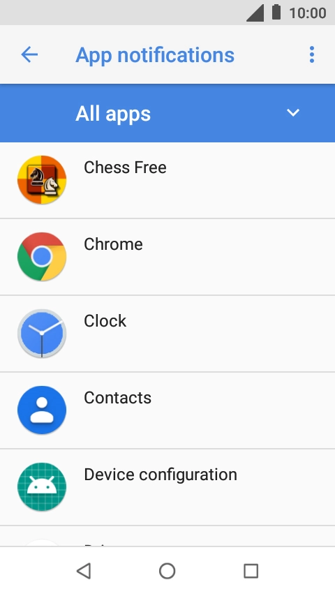Press the required app.