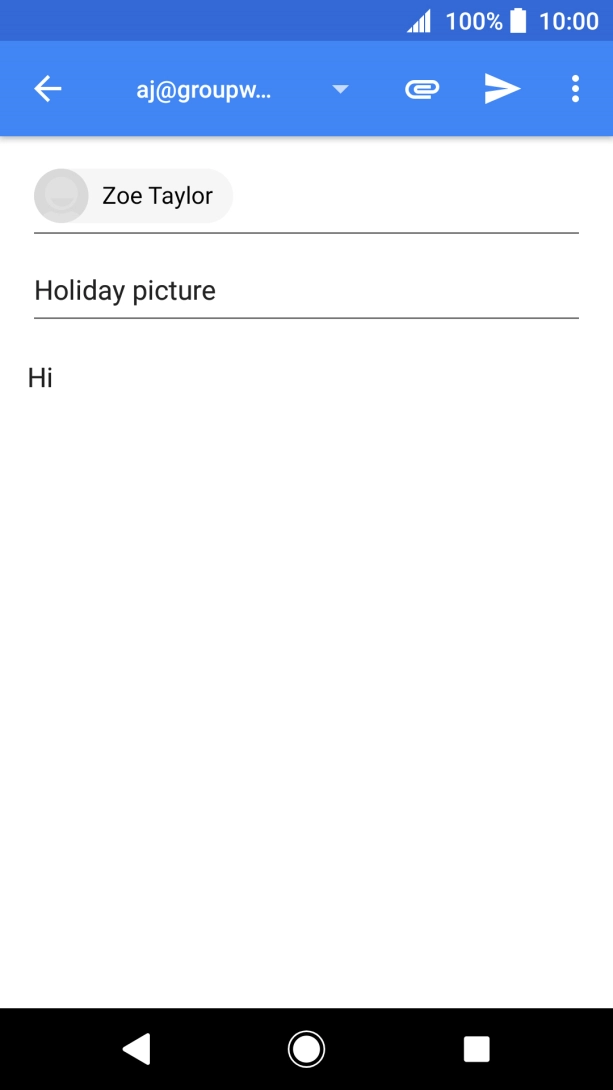 Press the attachment icon.