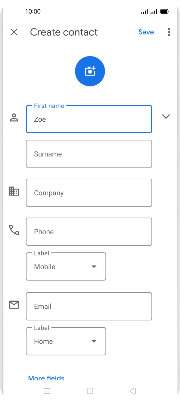 Press Surname and key in the required last name.