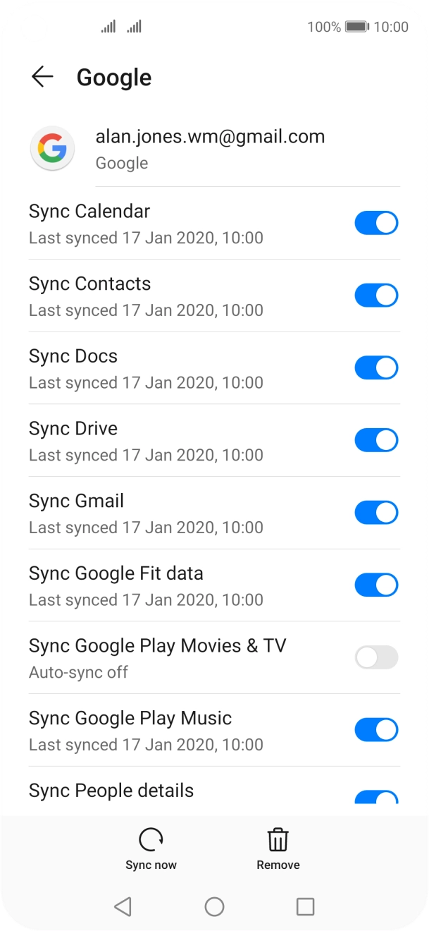 Press the Home key to return to the home screen.