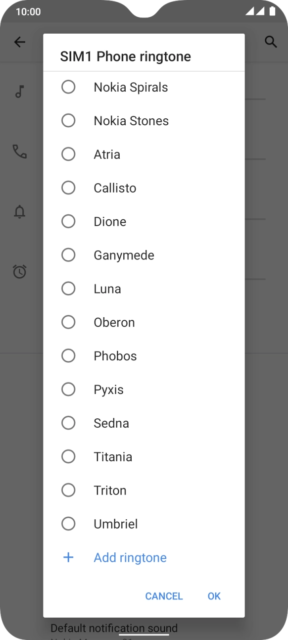 Press Add ringtone.