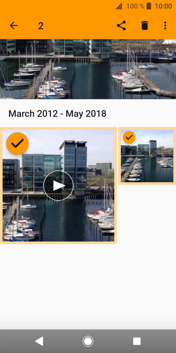 Press the share icon. Press the share icon.
