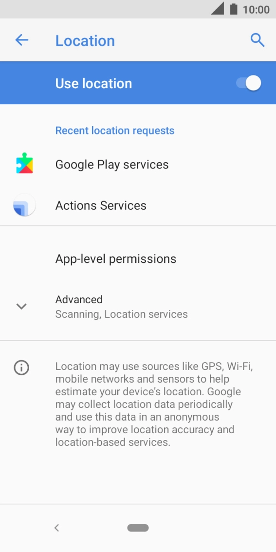 Press Advanced. Press Advanced.
