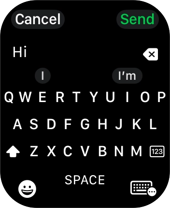 Press the input icon.