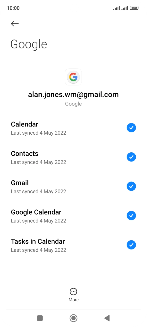 Press the Home key to return to the home screen.