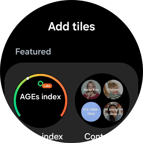 Press the required widget to add it. Press the required widget to add it.