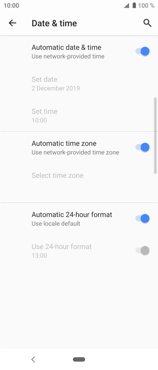 Press the Home key to return to the home screen.