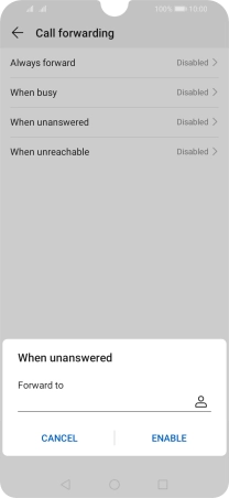 Key in 901 and press ENABLE.