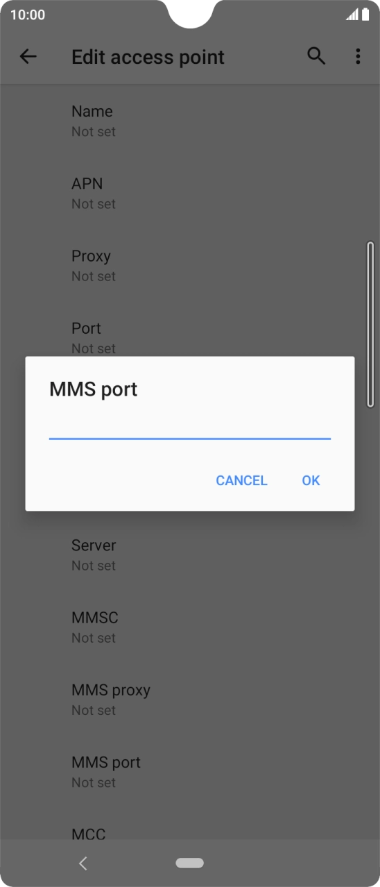 Key in 8080 and press OK. Key in 8080 and press OK.