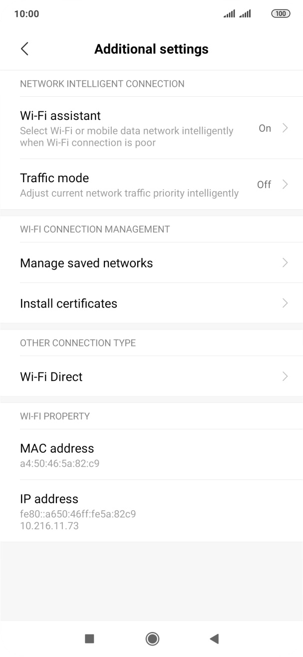 Press Wi-Fi assistant.