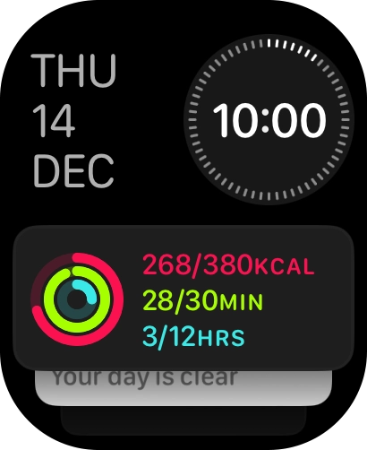 Press and hold anywhere on the screen.