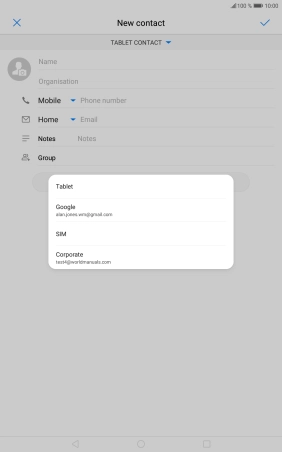 Press Tablet.