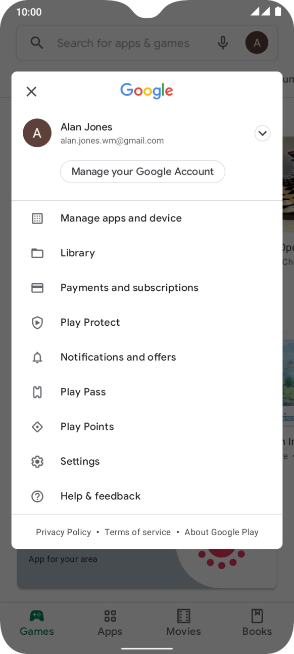 Press Settings. Press Settings.