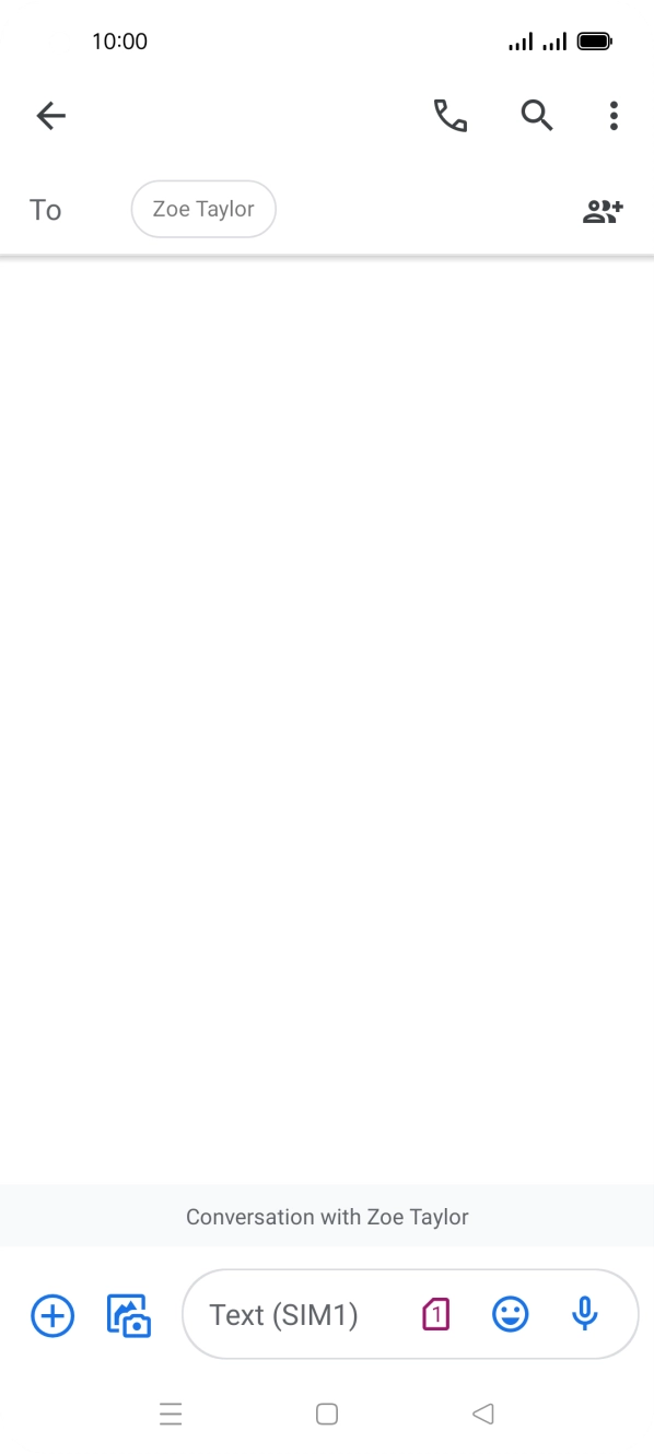 Press the SIM icon. Press the SIM icon.