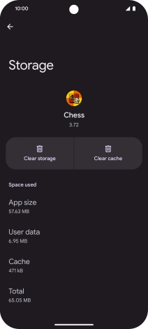 Press Clear cache.