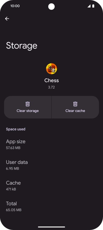 Press Clear cache.