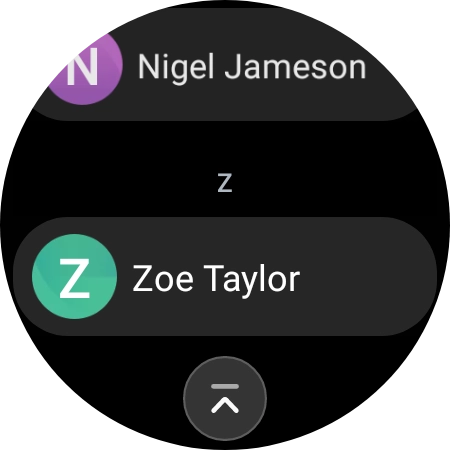 Press the required contact.