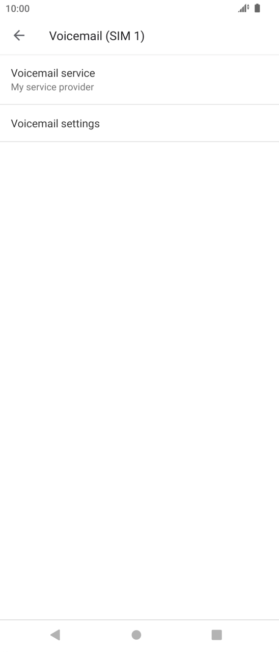 Press Voicemail settings. Press Voicemail settings.
