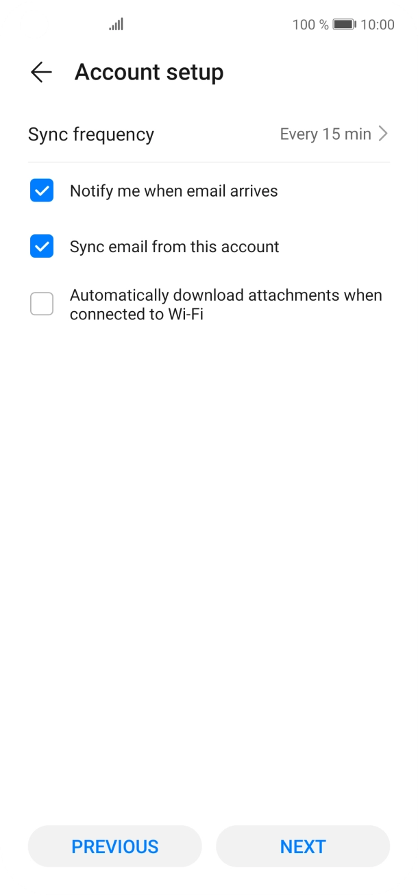 Press Sync frequency. Press Sync frequency.