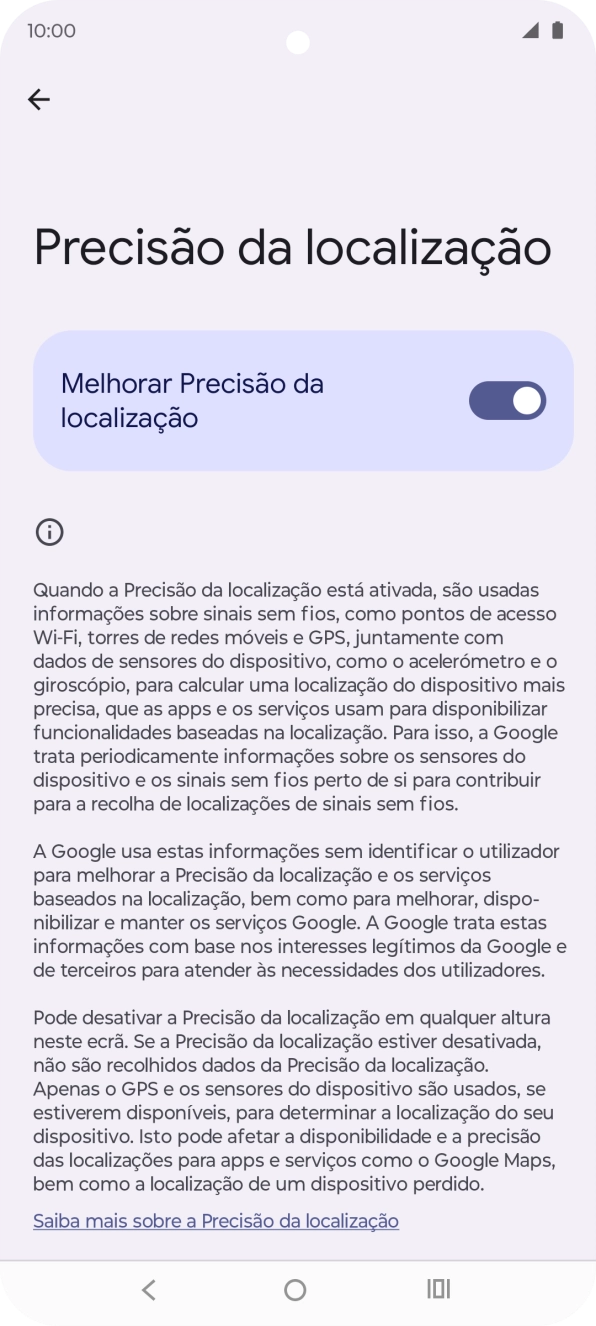 Se premir o indicador junto a 