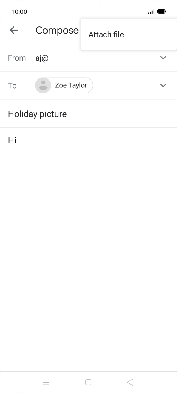 Press Attach file and go to the required folder. Press Attach file and go to the required folder.