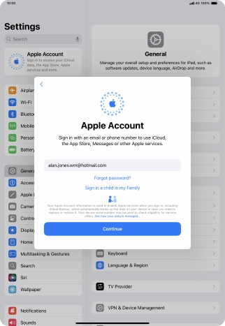 Press Continue. Press Continue.